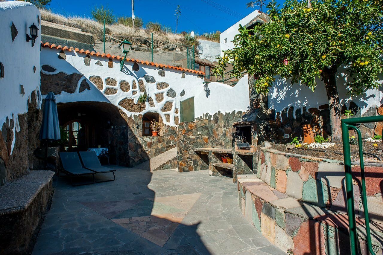 Hostal Casa Cueva El Mimo Artenara Exterior foto