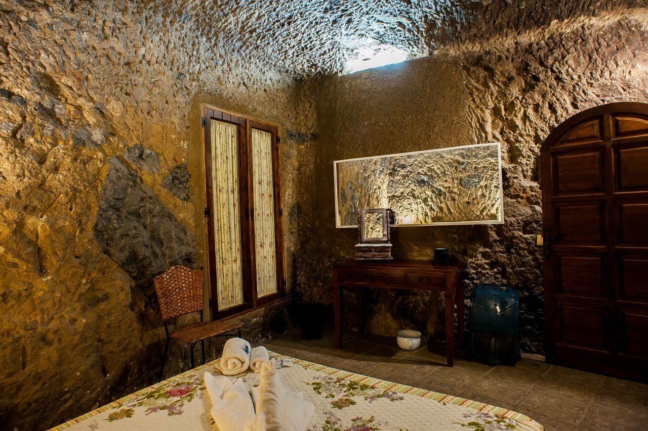 Hostal Casa Cueva El Mimo Artenara Exterior foto